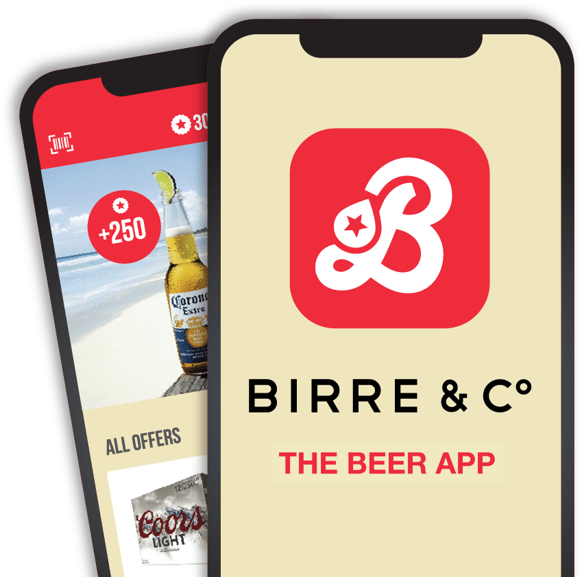 Aperçu de l'application mobile Birre & Co.
